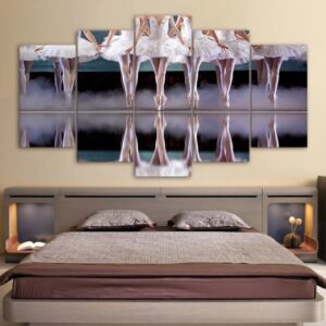 Ballerinas Ballet - Sport 5 Panel Canvas Art Wall Decor