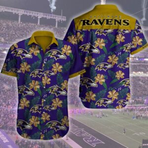 Baltimore Ravens 3D Hawaiian Shirt Summer Button Up