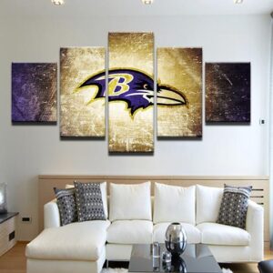 Baltimore Ravens - Sport 5 Panel Canvas Art Wall Decor