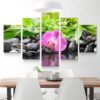 Bamboo Flower - Nature 5 Panel Canvas Art Wall Decor