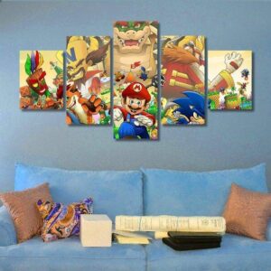 Bandicoot - Gaming 5 Panel Canvas Art Wall Decor