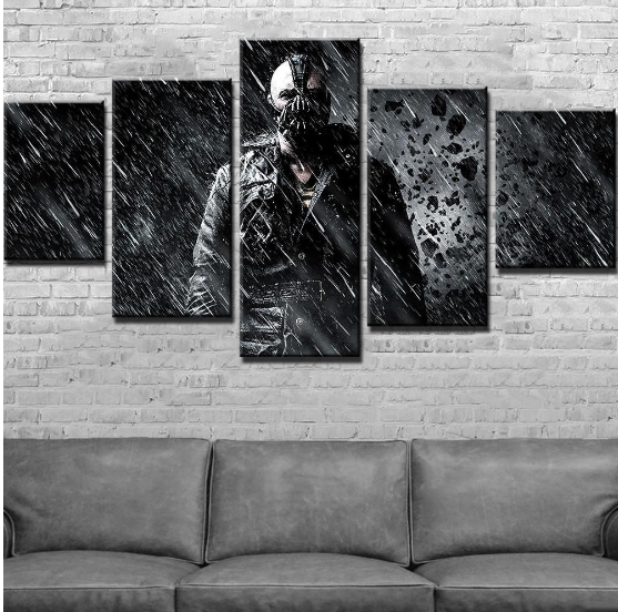 Bane Abstract Movie - Movie 5 Panel Canvas Art Wall Decor Bane Abstract Movie - Movie 5 Panel Canvas Art Wall Decor