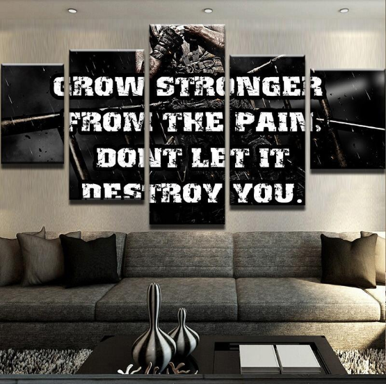 Bane Motivation - Movie 5 Panel Canvas Art Wall Decor Bane Motivation - Movie 5 Panel Canvas Art Wall Decor