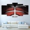 Basketball 2 - Sport 5 Panel Canvas Art Wall Decor