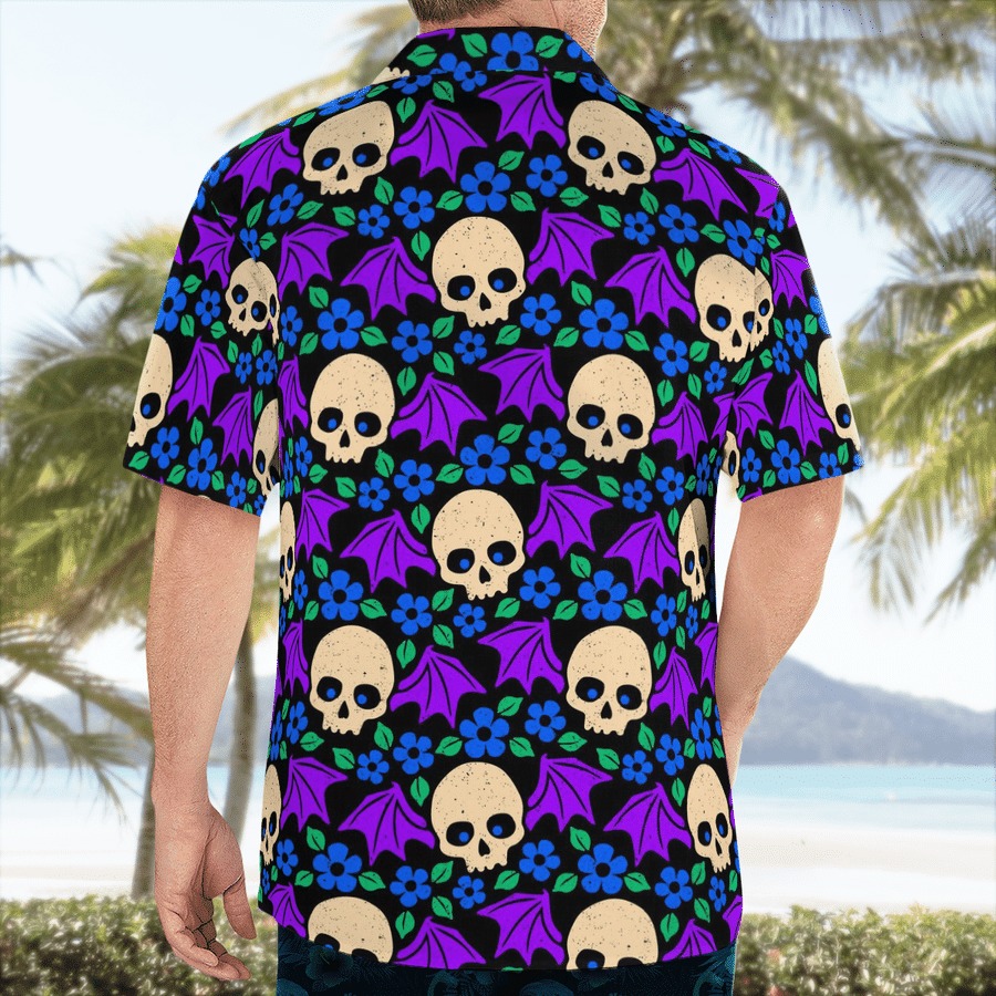 Bat Skull Hawaiian Shirt Bat Skull Hawaiian Shirt