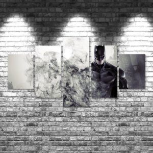 Batman 09 - Movie 5 Panel Canvas Art Wall Decor