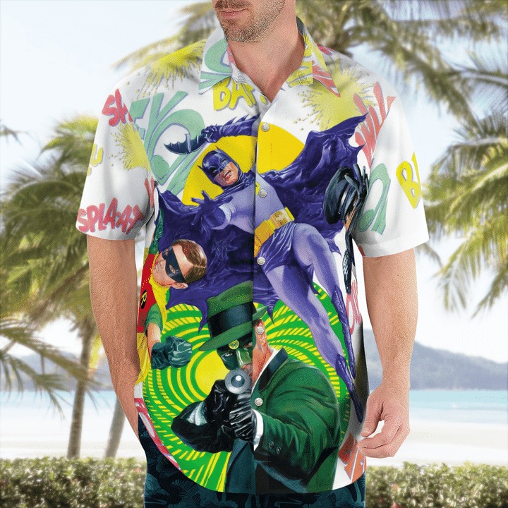 Batman And Riddler Hawaiian Shirt Batman And Riddler Hawaiian Shirt