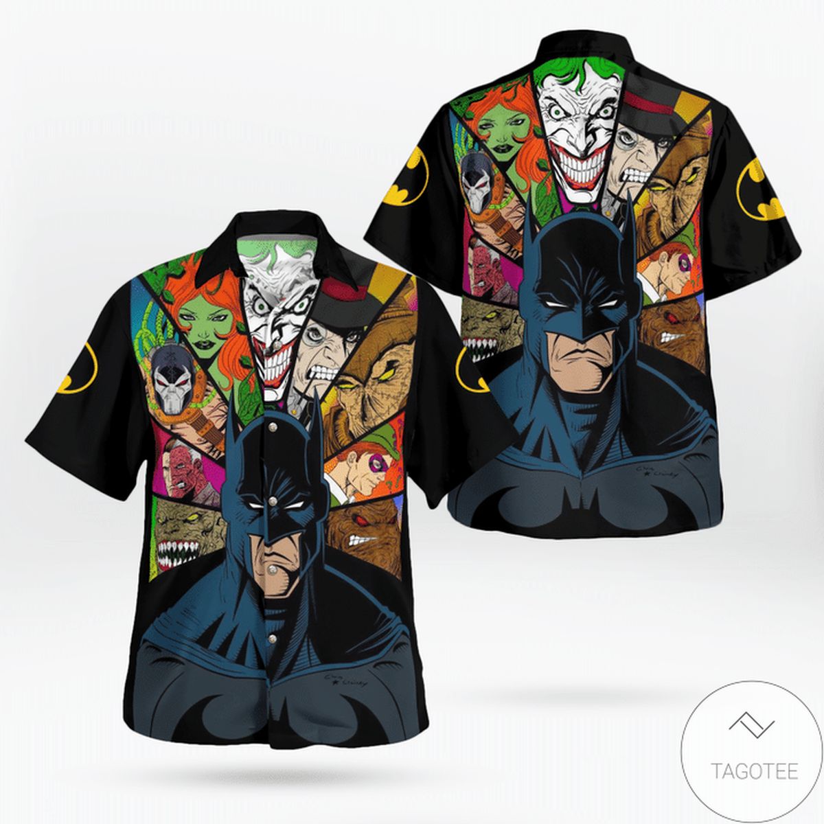 Batman Animated Colorful Hawaiian Shirt Batman Animated Colorful Hawaiian Shirt