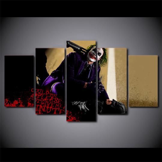 Batman Joker Heath Ledger 2 - Dc 5 Panel Canvas Art Wall Decor Batman Joker Heath Ledger 2 - Dc 5 Panel Canvas Art Wall Decor