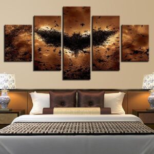 Batman Swarm- Dc 5 Panel Canvas Art Wall Decor