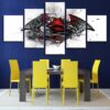 Batman Vs Superman 1 - Dc 5 Panel Canvas Art Wall Decor