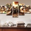 Batman Wonderwoman Dc Justice League - Dc 5 Panel Canvas Art Wall Decor