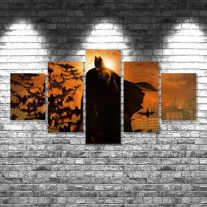 Batman - Movie 5 Panel Canvas Art Wall Decor