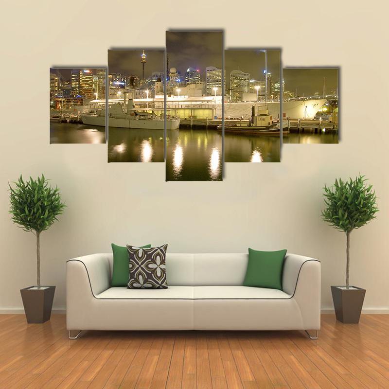 Battleship Hmas Vampire - Automative 5 Panel Canvas Art Wall Decor Battleship Hmas Vampire - Automative 5 Panel Canvas Art Wall Decor