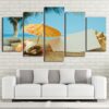 Beach Shell - Nature 5 Panel Canvas Art Wall Decor