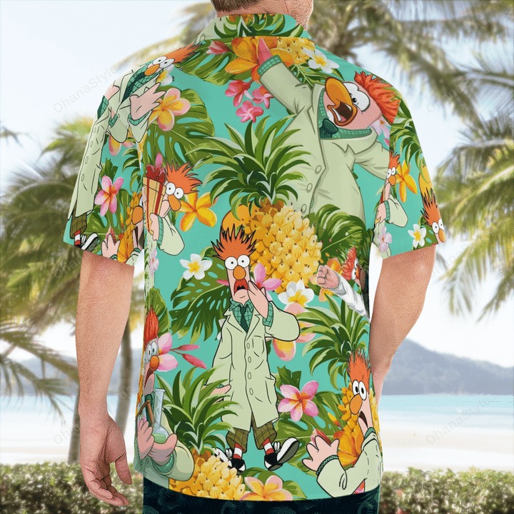 Beaker Muppets Tropical Hawaiian Shirt Beaker Muppets Tropical Hawaiian Shirt