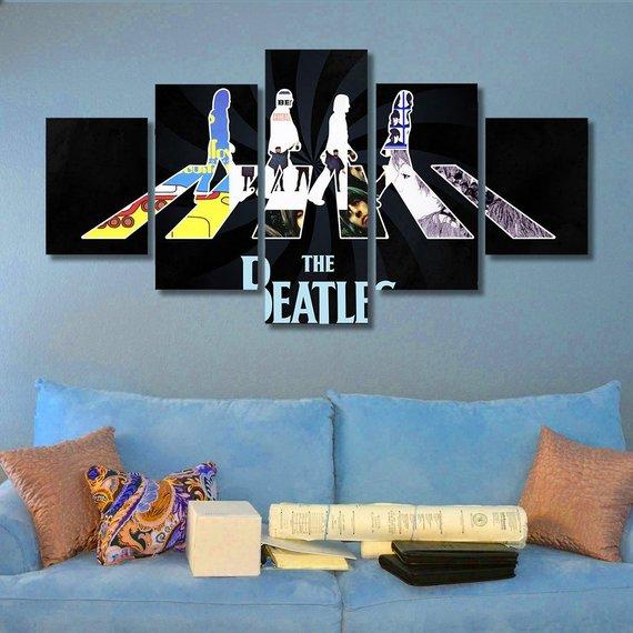 Beatles - Music 5 Panel Canvas Art Wall Decor Beatles - Music 5 Panel Canvas Art Wall Decor