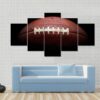 Beautiful Football - Sport 5 Panel Canvas Art Wall Decor