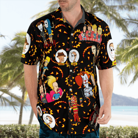 Beavis And Butt Head Halloween Hawaiian Shirt Beavis And Butt Head Halloween Hawaiian Shirt