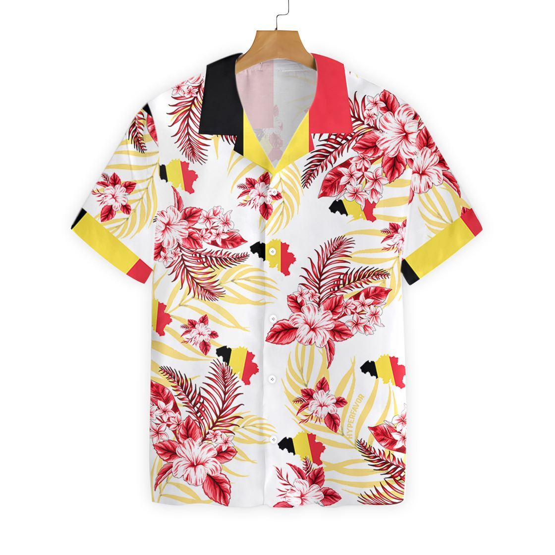 Belgium Hibicus Hawaiian Shirt Belgium Hibicus Hawaiian Shirt