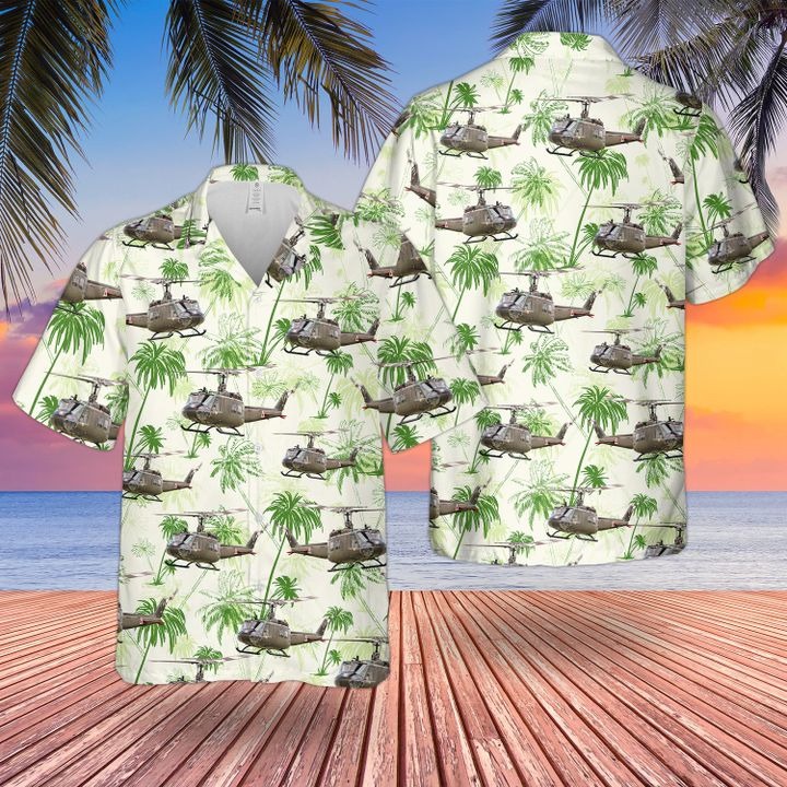 Bell Uh1 Huey Iroquois Hawaiian Shirt Bell Uh1 Huey Iroquois Hawaiian Shirt