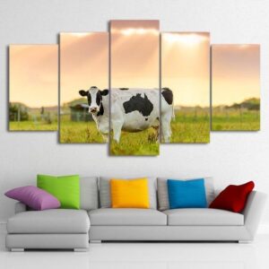 Betsy In The Morning - Animal 5 Panel Canvas Art Wall Decor