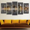 Beutifull City - Nature 5 Panel Canvas Art Wall Decor