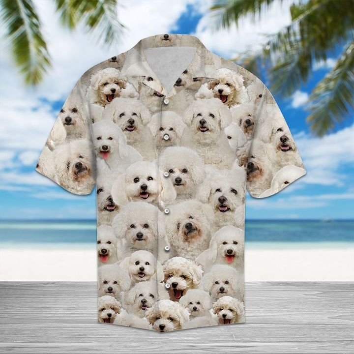 Bichon Frise Hawaiian Shirt Summer Button Up Bichon Frise Hawaiian Shirt Summer Button Up
