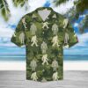 Bigfoot Camo Hawaiian Shirt Summer Button Up
