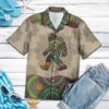 Bigfoot Mandala Hawaiian Shirt Summer Button Up