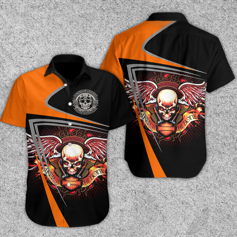 Biker To The Bone Hawaiian Shirt Summer Button Up Biker To The Bone Hawaiian Shirt Summer Button Up
