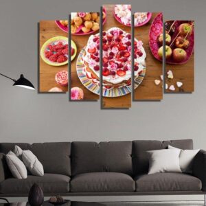 Birthday Party - Kitchen 5 Panel Canvas Art Wall Decor