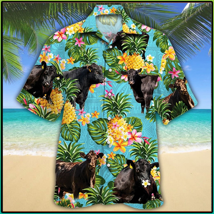 Black Angus Cattle Pineapple Hawaiian Shirt Black Angus Cattle Pineapple Hawaiian Shirt