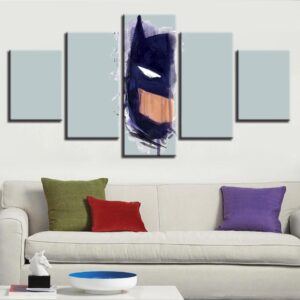 Black Mask - Gaming 5 Panel Canvas Art Wall Decor
