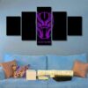 Black Panther 01 - Movie 5 Panel Canvas Art Wall Decor
