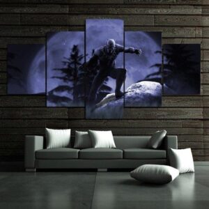 Black Panther - Dc 5 Panel Canvas Art Wall Decor