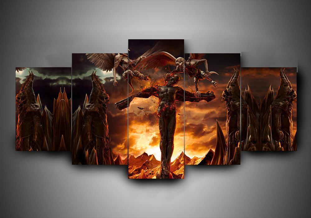 Black Veil Brides - Music 5 Panel Canvas Art Wall Decor Black Veil Brides - Music 5 Panel Canvas Art Wall Decor