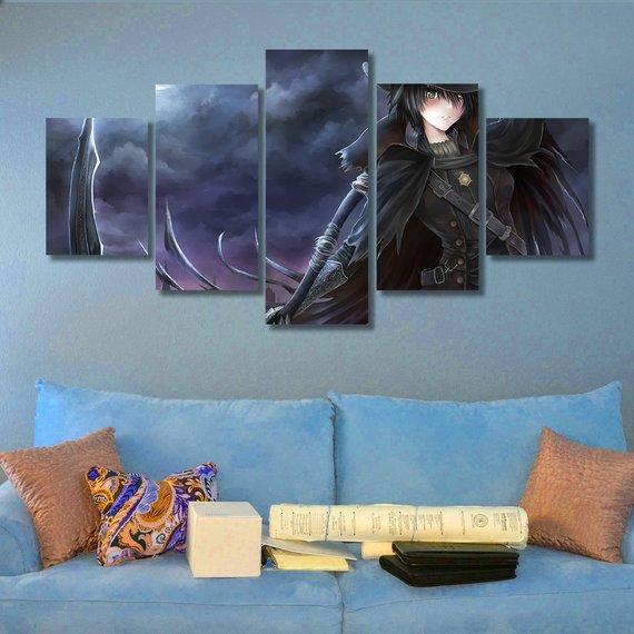Bloodborne - Gaming 5 Panel Canvas Art Wall Decor Bloodborne - Gaming 5 Panel Canvas Art Wall Decor