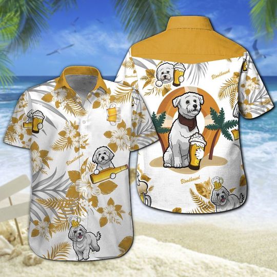 Bloodhound Beer Hawaiian Shirt Summer Button Up Bloodhound Beer Hawaiian Shirt Summer Button Up
