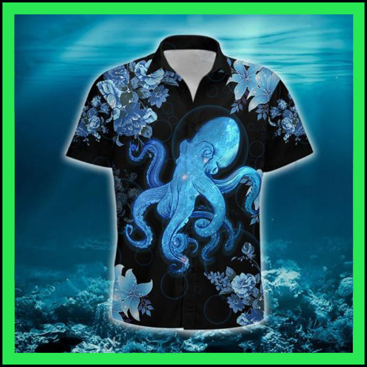 Blue Octopus Hawaiian Shirt- Limited Edition Blue Octopus Hawaiian Shirt- Limited Edition