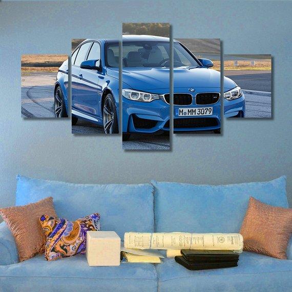Bmw M3 03 - Automative 5 Panel Canvas Art Wall Decor Bmw M3 03 - Automative 5 Panel Canvas Art Wall Decor