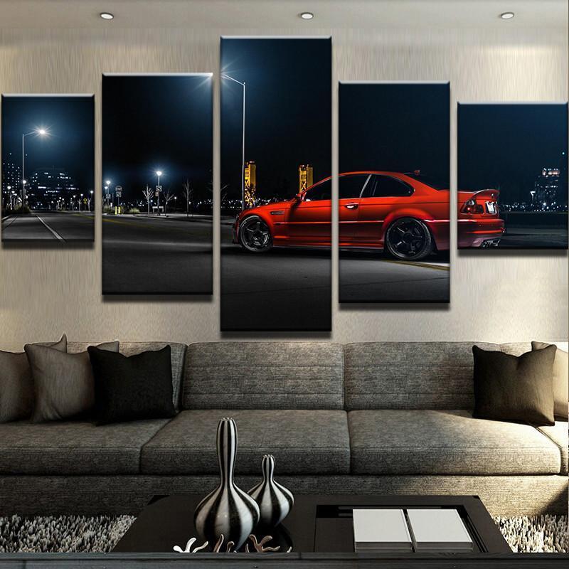 Bmw M3 E46 Car - Automative 5 Panel Canvas Art Wall Decor Bmw M3 E46 Car - Automative 5 Panel Canvas Art Wall Decor