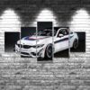 Bmw M4 Gt4 - Automative 5 Panel Canvas Art Wall Decor