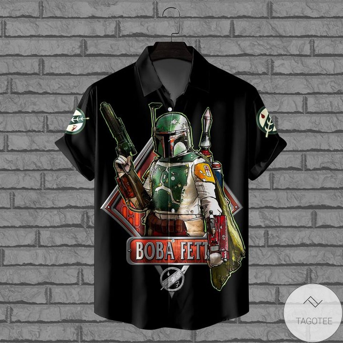 Boba Fett Star Wars Black Hawaiian Shirt Boba Fett Star Wars Black Hawaiian Shirt