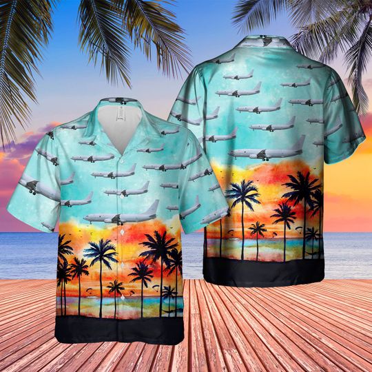 Boeing P-8A Poseidon Mra1 Hawaiian Shirt Boeing P-8A Poseidon Mra1 Hawaiian Shirt