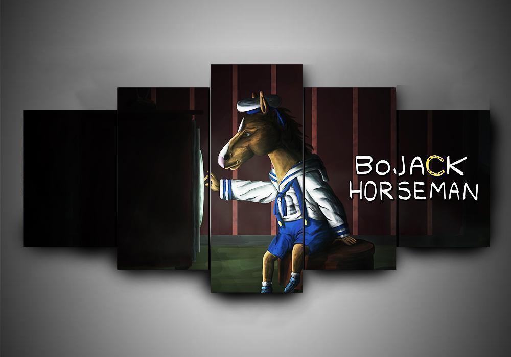Bojack Horseman 3 - Movie 5 Panel Canvas Art Wall Decor Bojack Horseman 3 - Movie 5 Panel Canvas Art Wall Decor