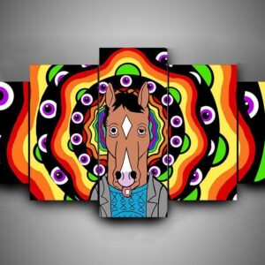 Bojack Horseman - Movie 5 Panel Canvas Art Wall Decor
