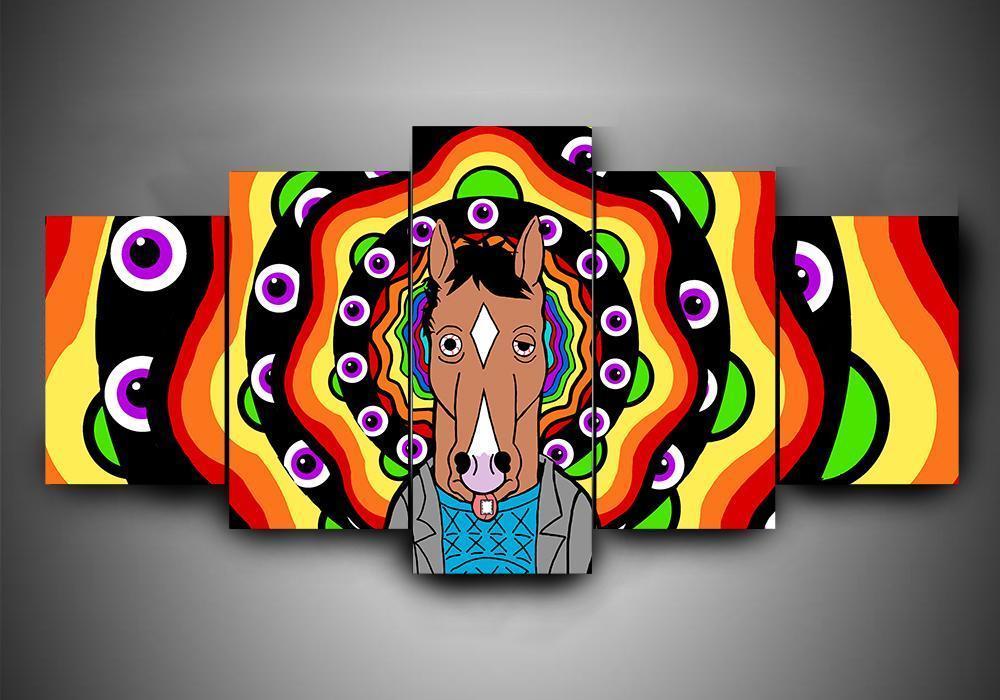 Bojack Horseman - Movie 5 Panel Canvas Art Wall Decor Bojack Horseman - Movie 5 Panel Canvas Art Wall Decor