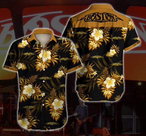 Boston Band Hawaiian Shirt Summer Button Up Boston Band Hawaiian Shirt Summer Button Up