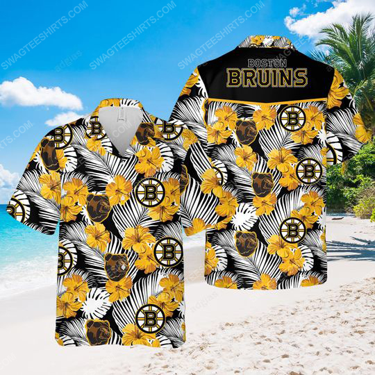Boston Bruins National Hockey League Tropical Hawaiian Shirt Boston Bruins National Hockey League Tropical Hawaiian Shirt